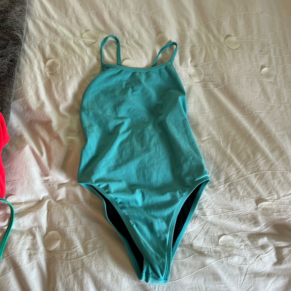 Jolyn Clothing Aqua One Piece Swimsuit